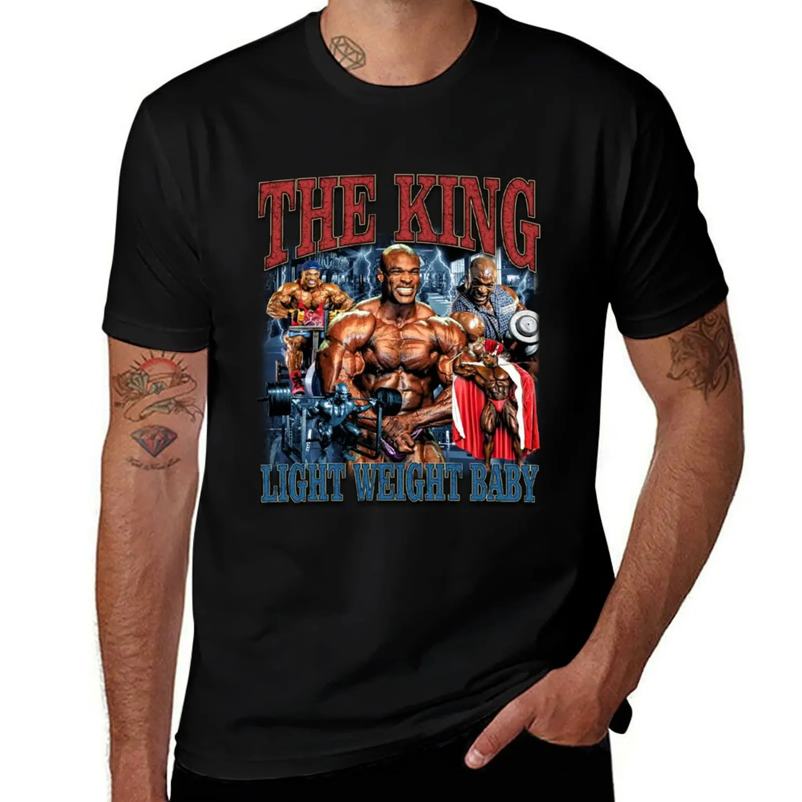 

Ronnie Coleman The King Light Weight Baby T-Shirt Retro Style Print Casual Top