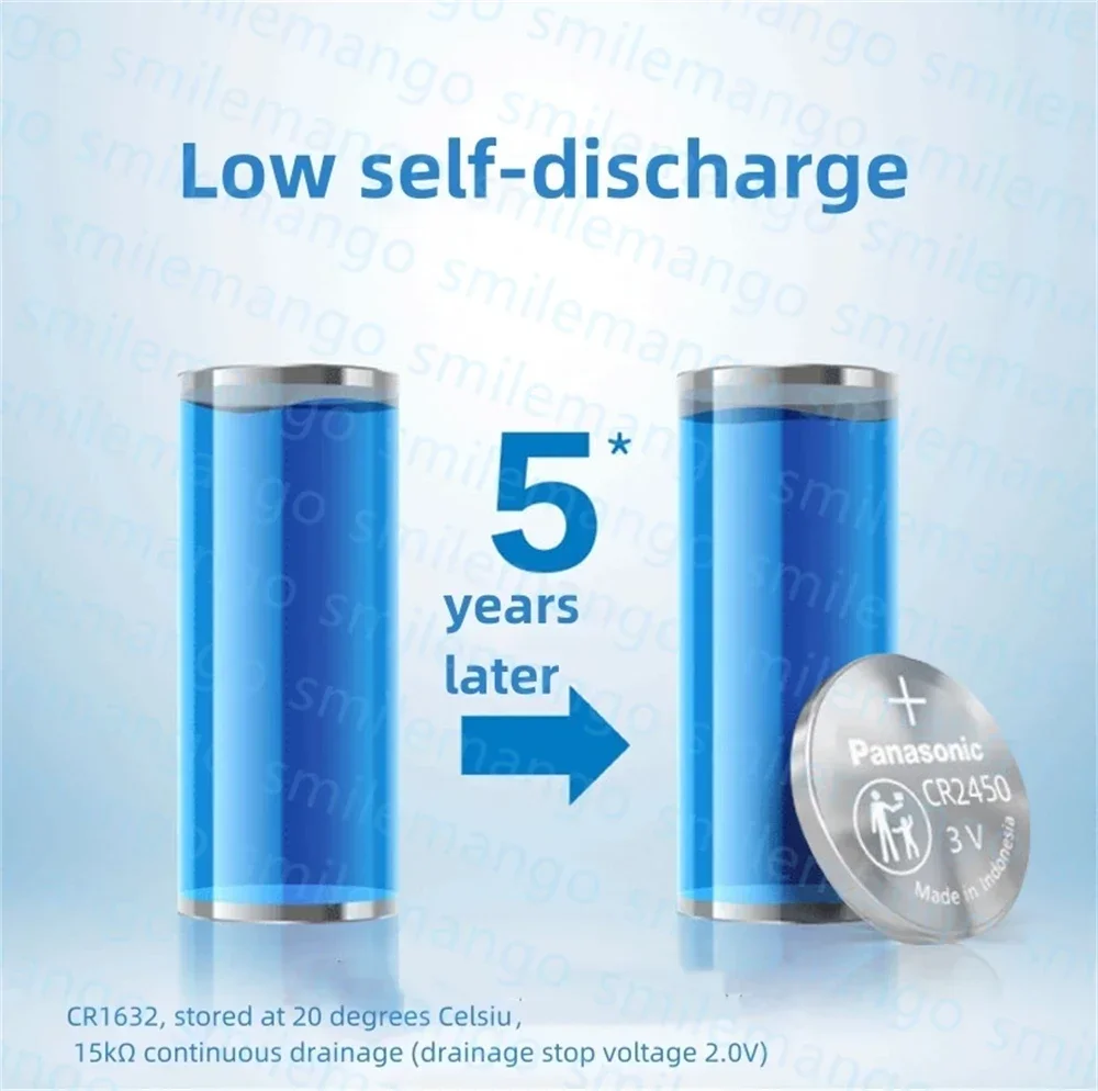 باناسونيك CR2450 ساعة زر البطارية KCR2450 5029LC LM2450 DL2450 ECR2450 BR2450 CR 2450 3V 600mAh بطاريات خلية عملة الليثيوم #3