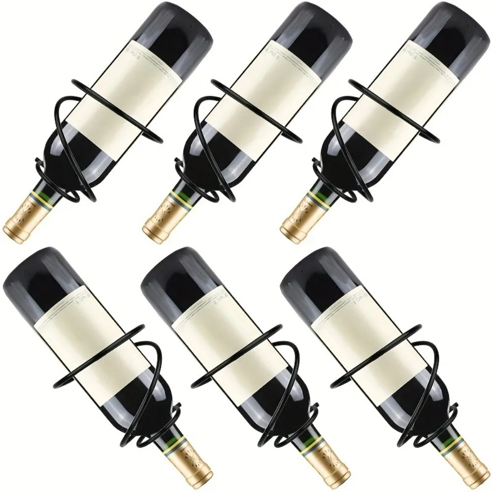 1PC Minimalist single-bottle wall-mounted wine rack, creative red wine bottle display rack, metal hanging wine rack