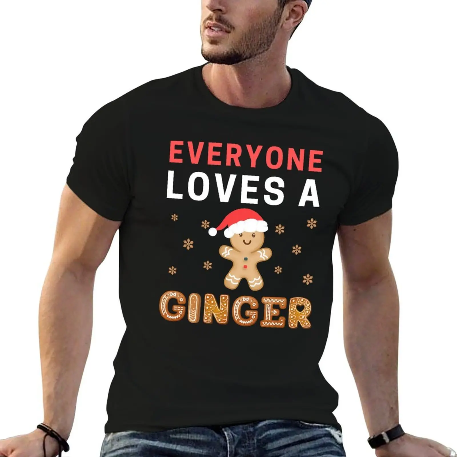

Everyone Loves A Ginger Fun Outfit, Christmas Costume Pajama T-Shirt man t shirts for men t shirts for man graphic tees T-Shirt