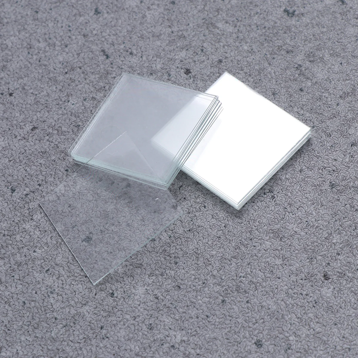 

100Pcs Square Coverslips Optical Glass Cover Glass Microscope Kit Clear Transparent for Lab Teaching Equipment Observation