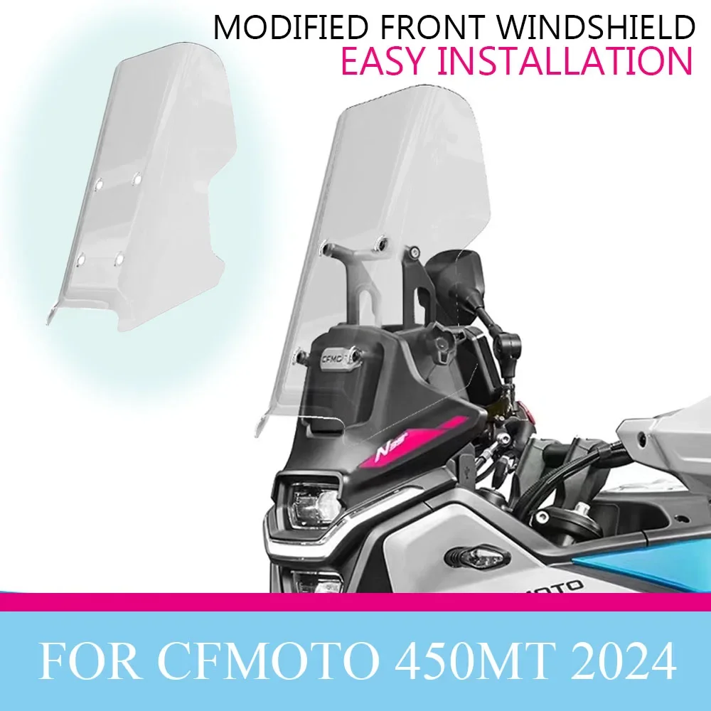 

New Motorcycle Accessori For CFMOTO 450MT 450 MT 450 Windshield Windscreen Visor Wind Screen Deflector Kit MT450