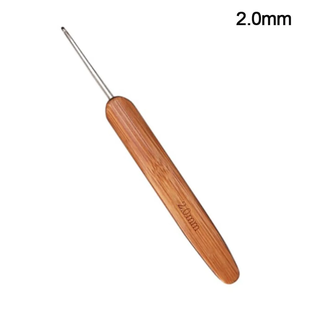 

New Bamboo Wooden Crochet Hooks Small Size Long Knitting Crochet Yarn Weave Tool Sweater