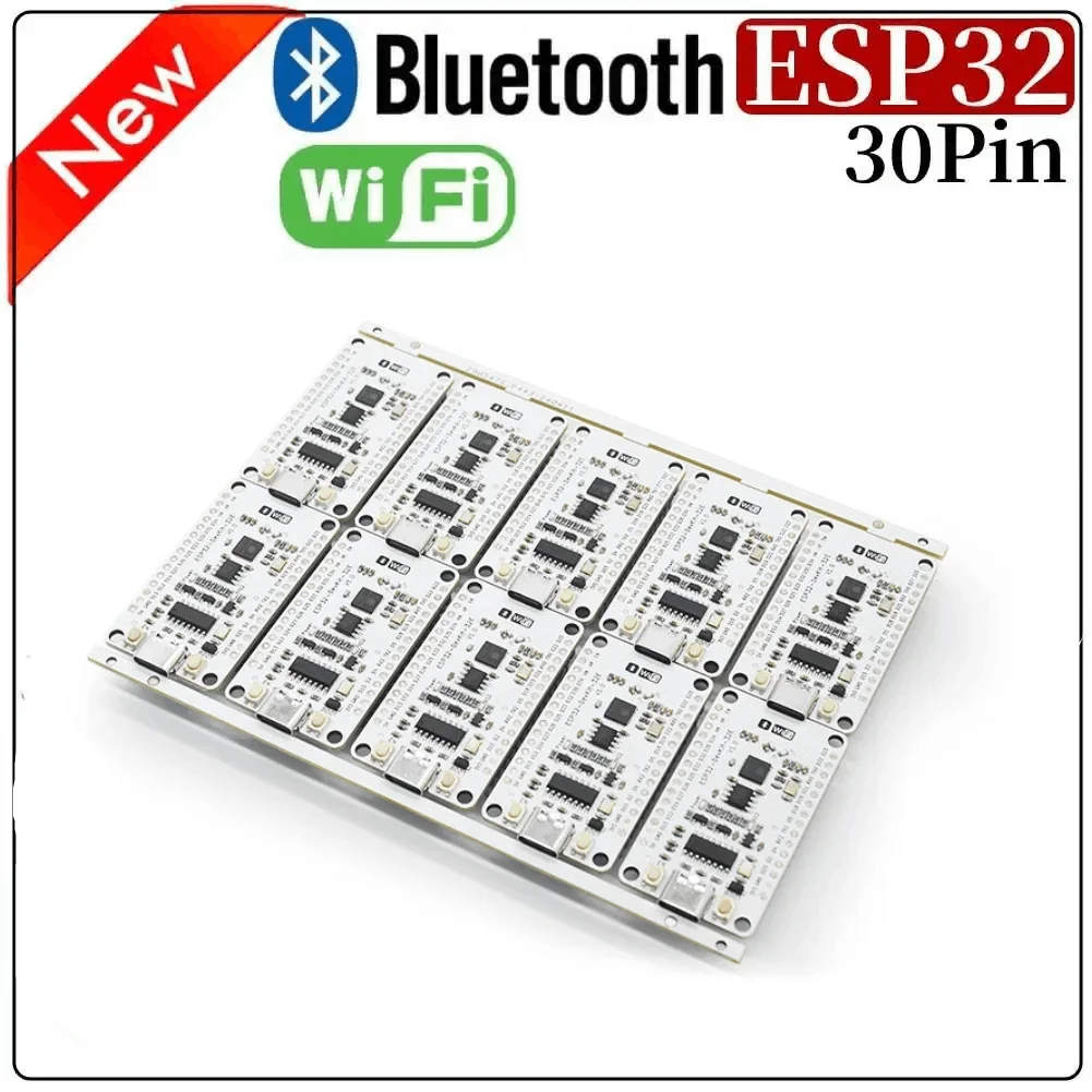 Esp32 Development Board 30pin Type C Wifi+bluetooth Dual Core Cpu Wireless Module Esp32-devkit-32e Core Board V3 Similar Esp8266