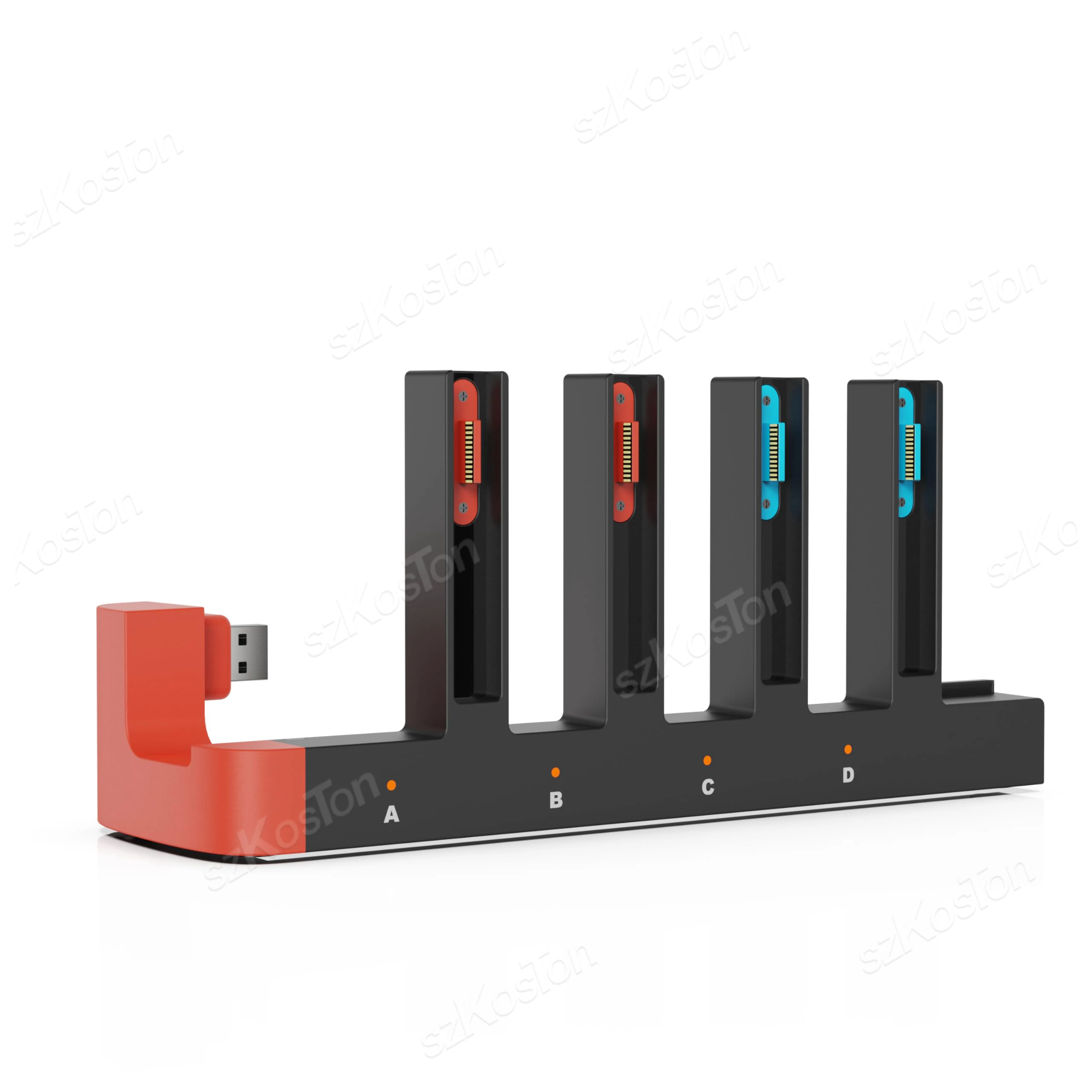 voor Switch 2 Controller Charger Dock Snellaadstation voor handvat met LED-indicator voor Switch2 Gaming Accessoires