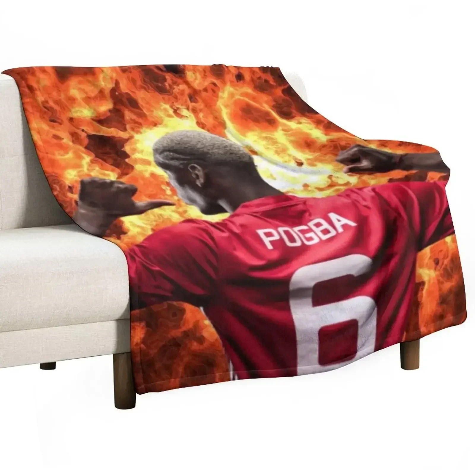 

Paul Pogba Art Throw Blanket Elegant Warm Throw Blanket for Hotel Home