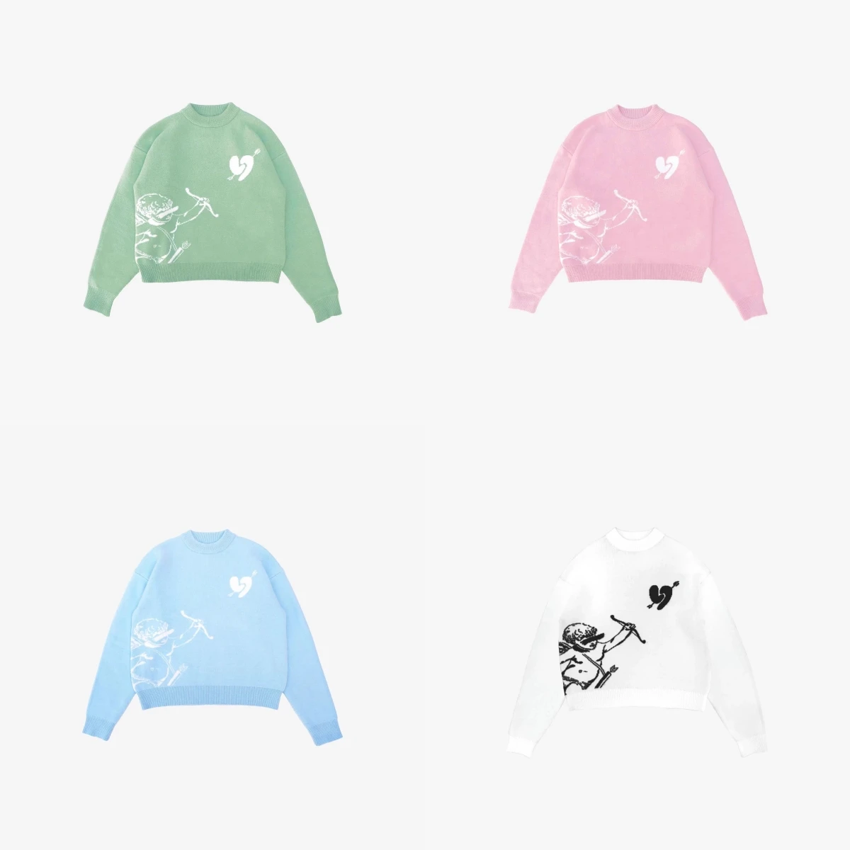 

Vintage Hip-Hop Street Gothic Oversize Pullover Knitted Sweater Y2K Harajuku Punk Pop Loose Women's Men's Fashion