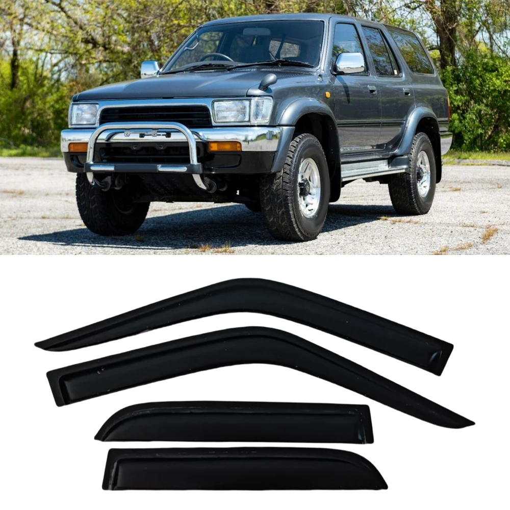 

Window Visor for TOYOTA HILUX Surf 1990 1991 1992 1993 1994 1995 Wind Deflectors Rain Guards Door Visor Vent Shades Ventvisor