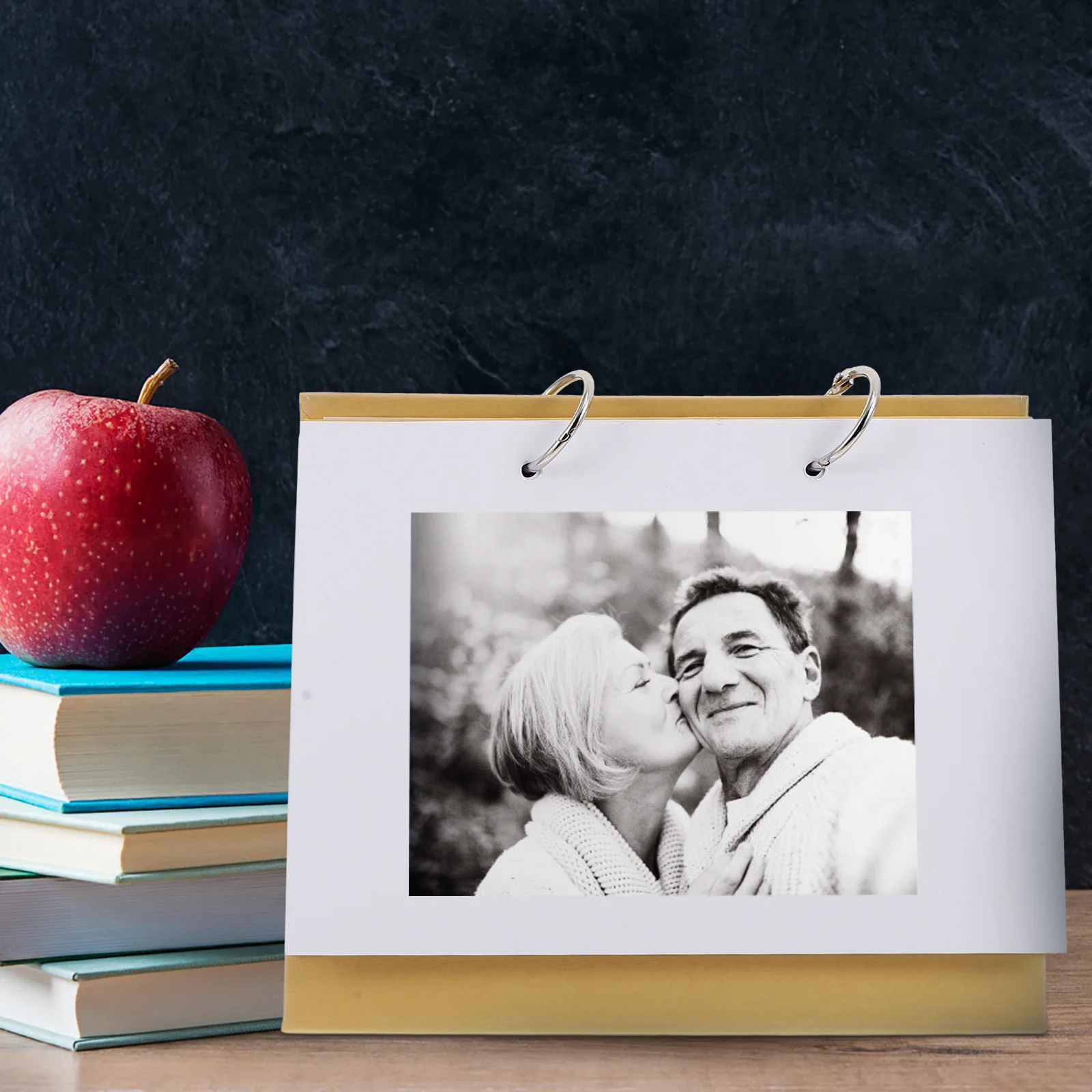 Calendar Blank Desk Small Book Photo Manual DIY Hand Painted Khaki Album Craft Office