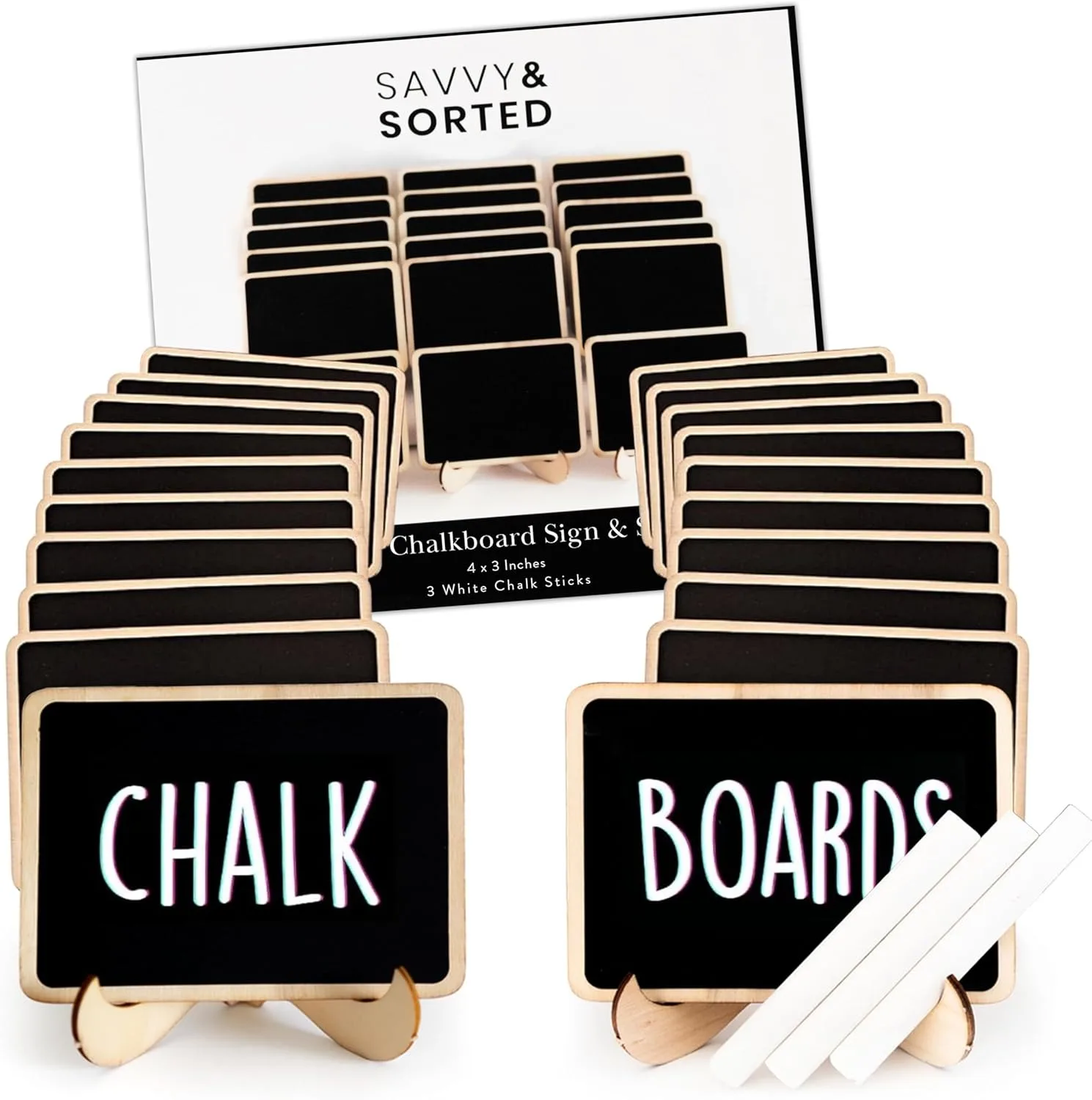 5/10 Panneaux de Table en Bois avec Chevalets – Tableaux Noirs pour Décoration de Mariage, Fournitures de Fête, Numéros de Table