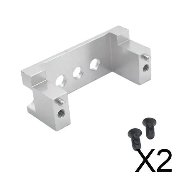 

2xAlloy Servo Mount Stand Bracket for Wltoys 1/12 124018 124019 Parts Silver