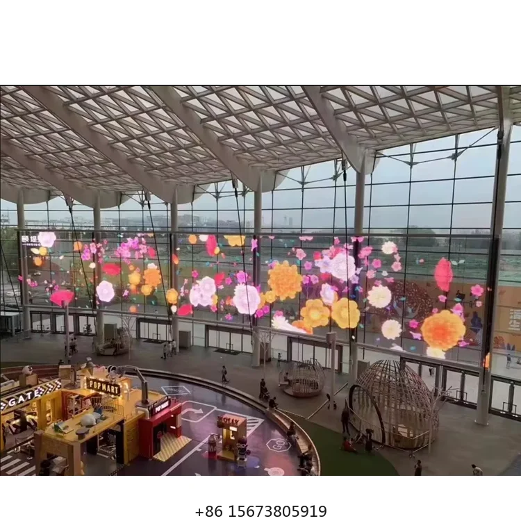 

New Type Clear HD P1.875-7.81 LED Screen for Car Showroom 4S Shops Glass Window Mall LED Advertising Transparent Display