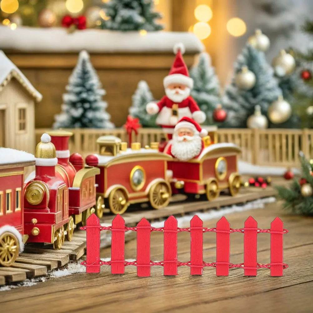 

30pcs Mini Decor: Flexible Realistic Simulation Fence For Diy Micro Landscape Home Office Store Decor Picket Fence