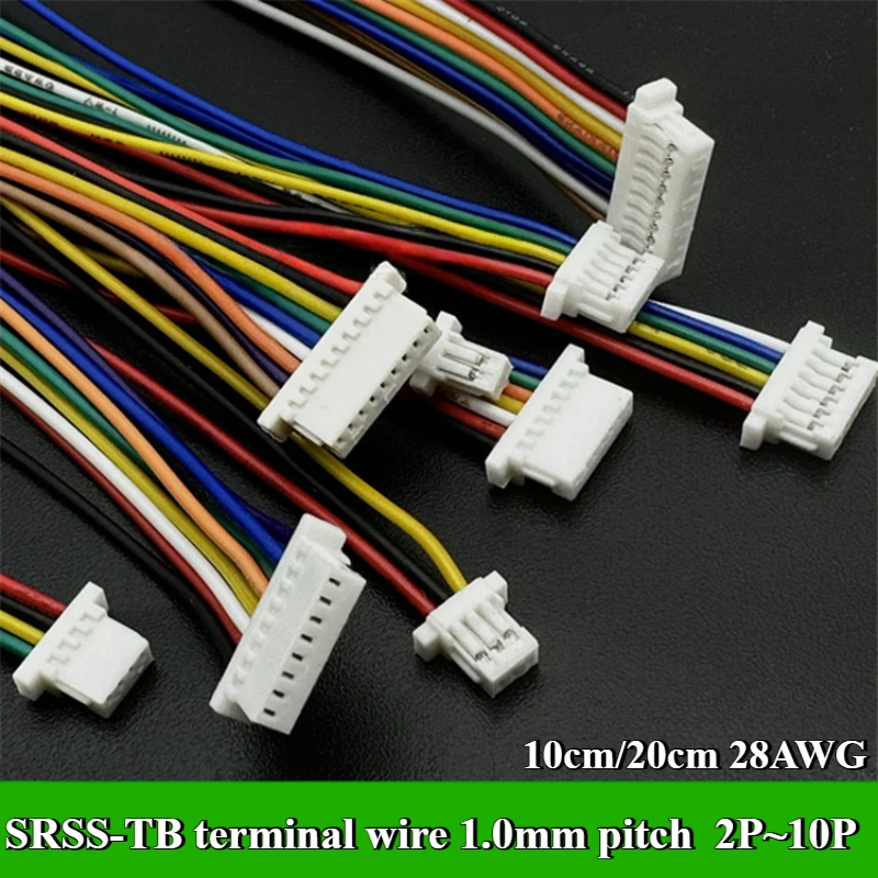

SRSS-TB terminal wire 1.0mm pitch BM02B/03B/04B/05B/06B/07B/08B/09B/10B single/double head 2P/3P~10P wire length 10cm/20cm 26AWG