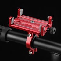 Bicycle Scooter Bike Mobile Phone Holder Adjustable Stable 360° Rotatable Aluminum Alloy MTB Stem Phone Mount Bike Accessories