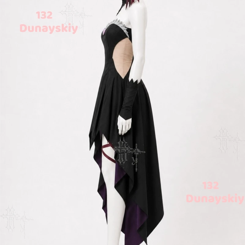 Tenue de cosplay gothique d'anime Puella Magi Madoka Magica Homura Akemi, costume complet en forme de démon pour Comic Con et Halloween