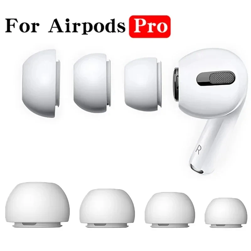 Silicone Replacement Ear Tips Compatible For Apple Air-Pods Pro 2 Reducing Noise In-Ear Eartips Accessories for Air Pods Pro 1 2