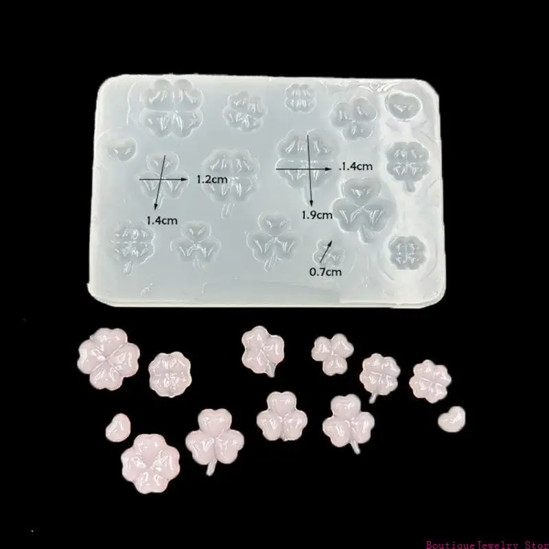 

E1PE 4-листья травяной силиконовой плесень многоцелевой для литья смолы и ремесленных творений