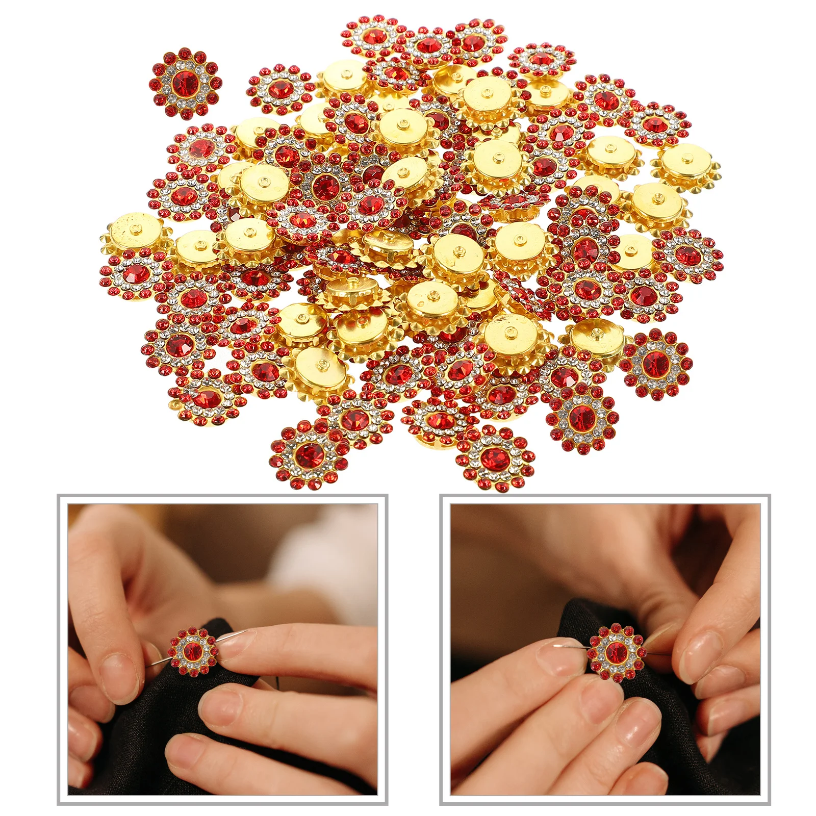 

1 Bag Rhinestone Embellishments Flatback Diy Craft Decor For Clothing Shoes Bags Accessories Multi-Function Crystal Rhinestones