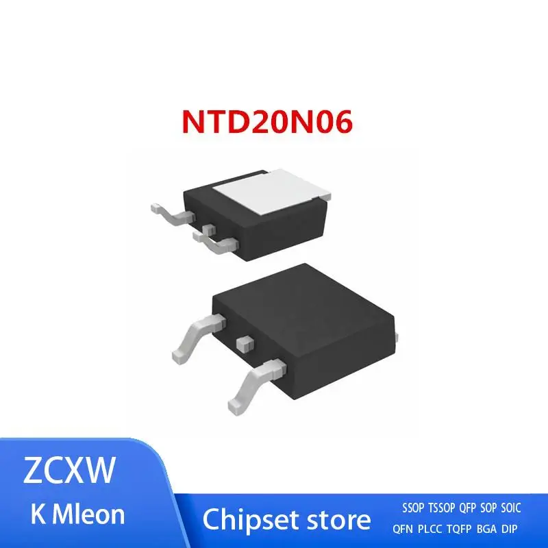 10PCS-50PCS/LOT    NTD20N06T4G NTD20N06 TO-252