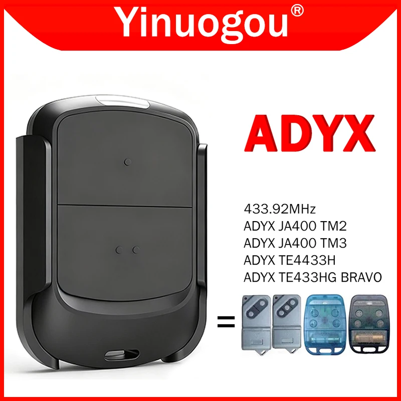 

ADYX TE4433H BRAVO JA400 TM2 TM3 Garage Door Remote Control 433.92MHz Gate Remote Control Hand Transmitter