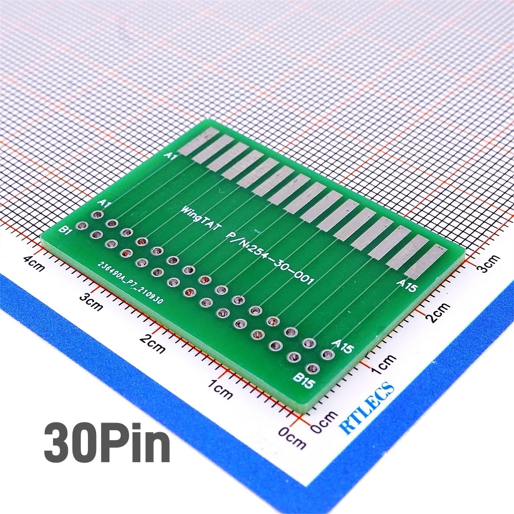 2 5 20 Pcs Edge Card Connector Slot IDC 2.54 MM Pitch Test Board Adapter 8 30 34 64 Pin Gold Finger Socket