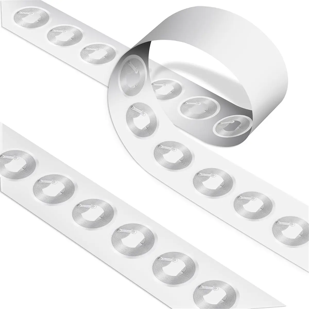 TCE 50Pcs NFC Ntag215 Nfc Label Sticker 13.56MHz ISO14443A 215 Sticker 215 NFC Tags RFID Tag Universal Lable