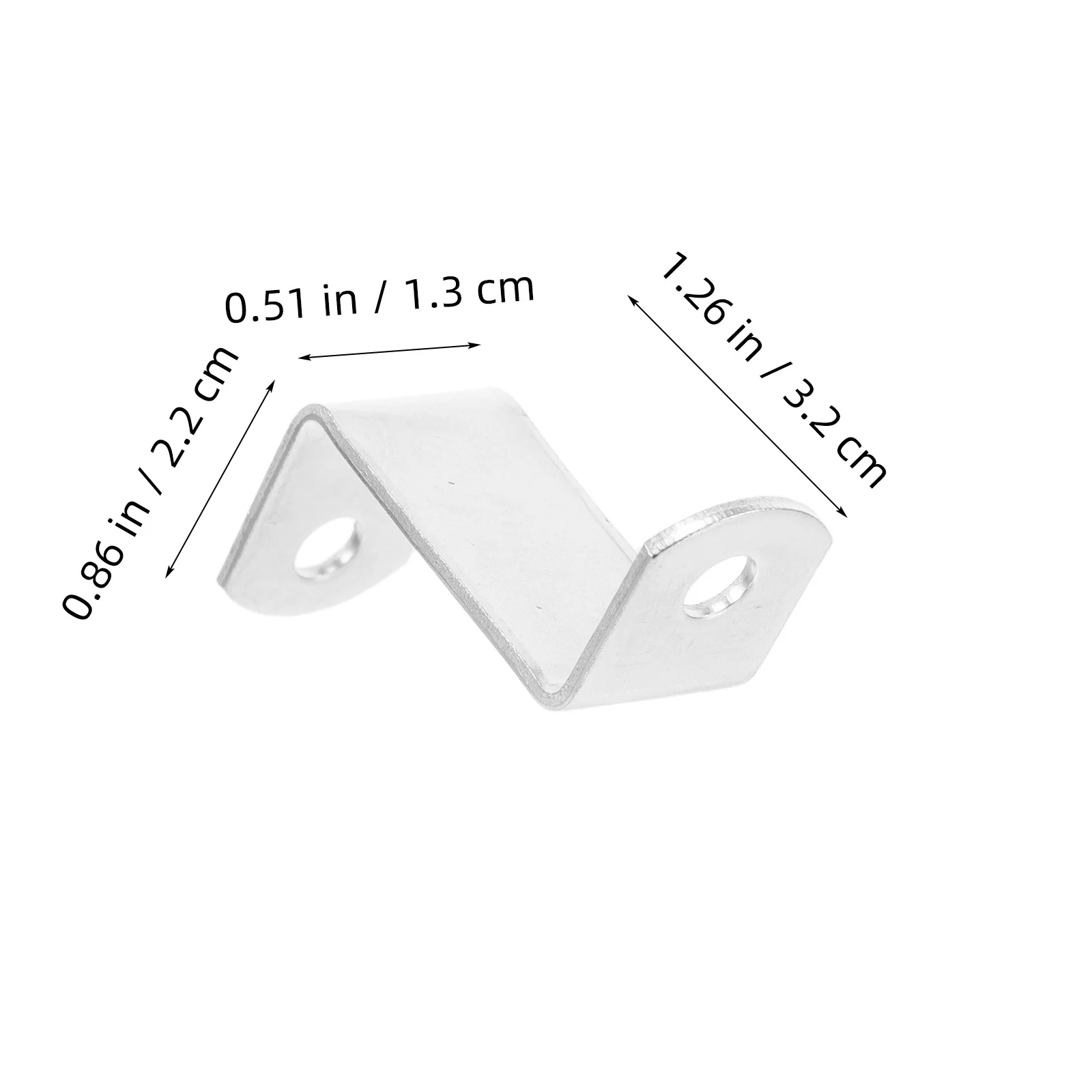 10Pcs Picture Frame Backing Hardware Z-Shaped Right Angle Canvas Offset Clips Corner Code for Gallery Art Exhibition