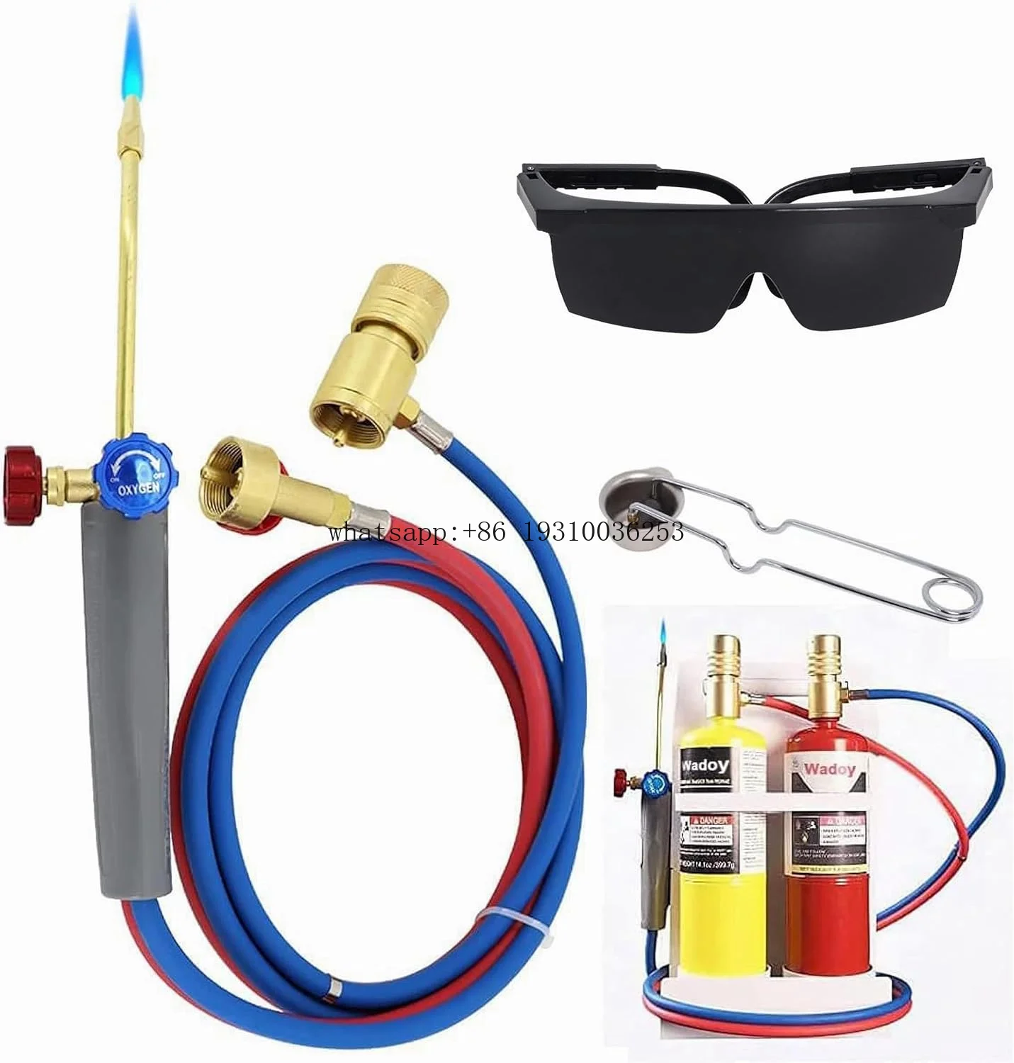 

Acetylene Cutting Torch Kit Tank Set Welding And Cutting Tools With Welding Glasses And Sparker