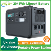 CTOLITY 2000Wh Portable Power Station Lifepo4 Battery 640000mAh Solar Generator Pure Sine Wave Emergency Power Supply    ﻿