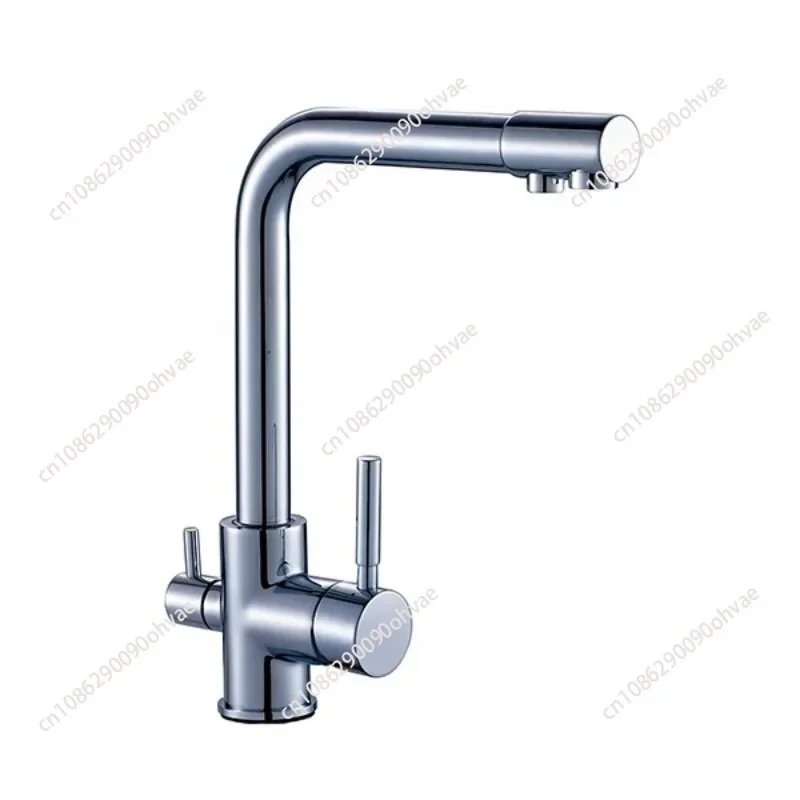 Single Handle Brass 3 Three Way Filtered Drinking Mixer Tap Water Purifier Kitchen Sink Faucet