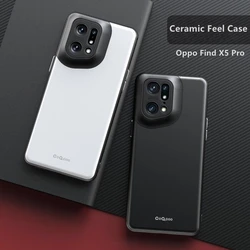 Porcelain Case For Oppo Find X5 Pro Case Comfortable Touch Phone Cover For Oppo Find X5 Funda Luxury Soft Silicone Bumper Coque