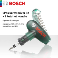 Bosch Ratchet Screwdriver Set 9+1 Screwdriver Bits S2 Alloy Steel 25Mm Impact Resistant Electric Screwdriver Bits Accessories