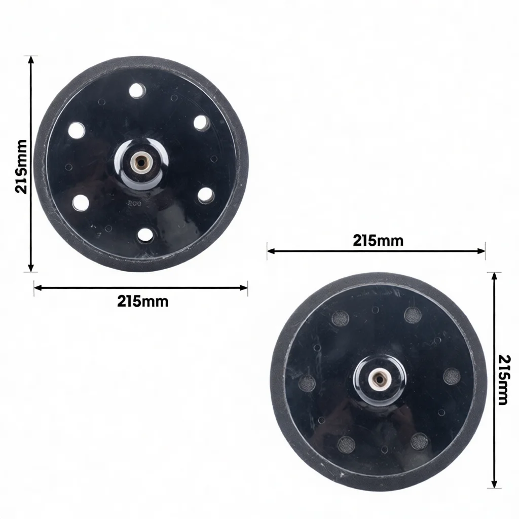 9inch Wall Putty Grinding Pad 6 Hole Self Adhesive Sponge Disc Backing Plate For Drywall Polishing Smoothing Tools