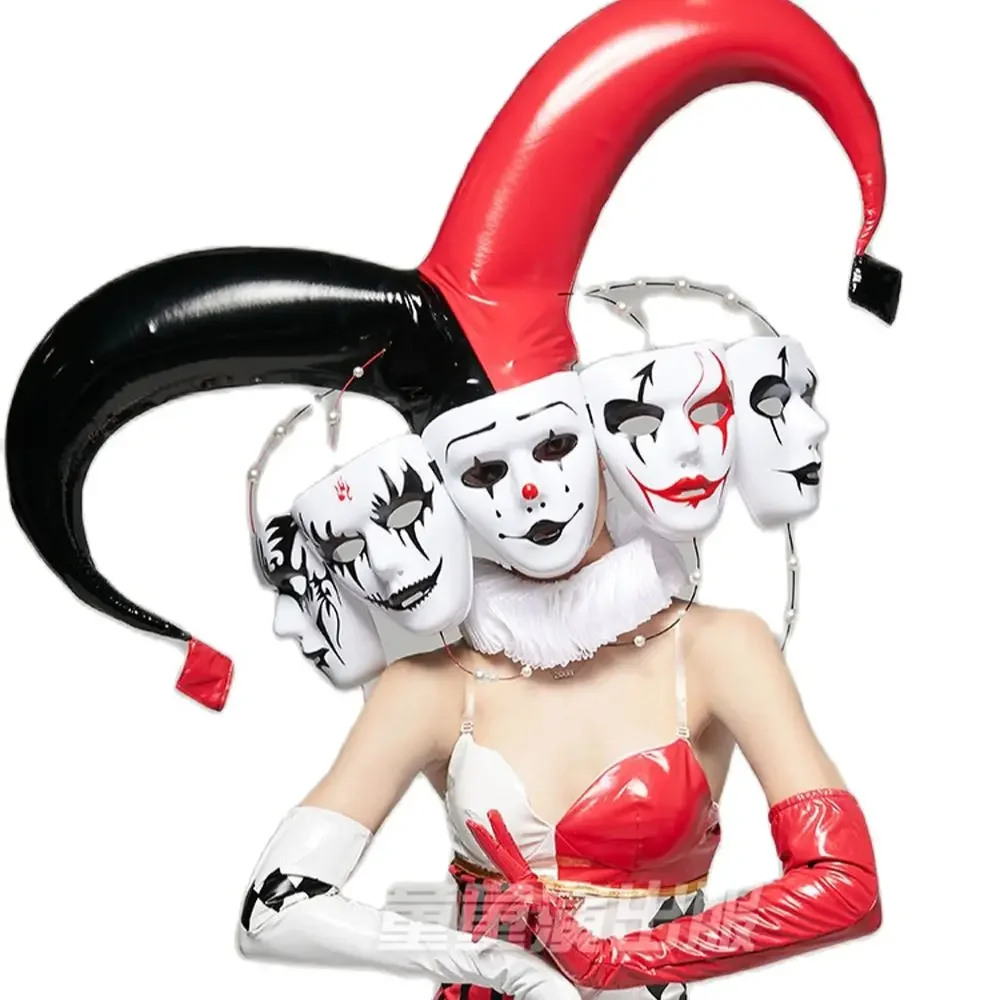 หญิง Multi-faceted Clown Gogo เครื่องแต่งกายเซ็กซี่ผู้หญิงไนท์คลับเต้นรําสวมชุดความคมชัด DS ชุด