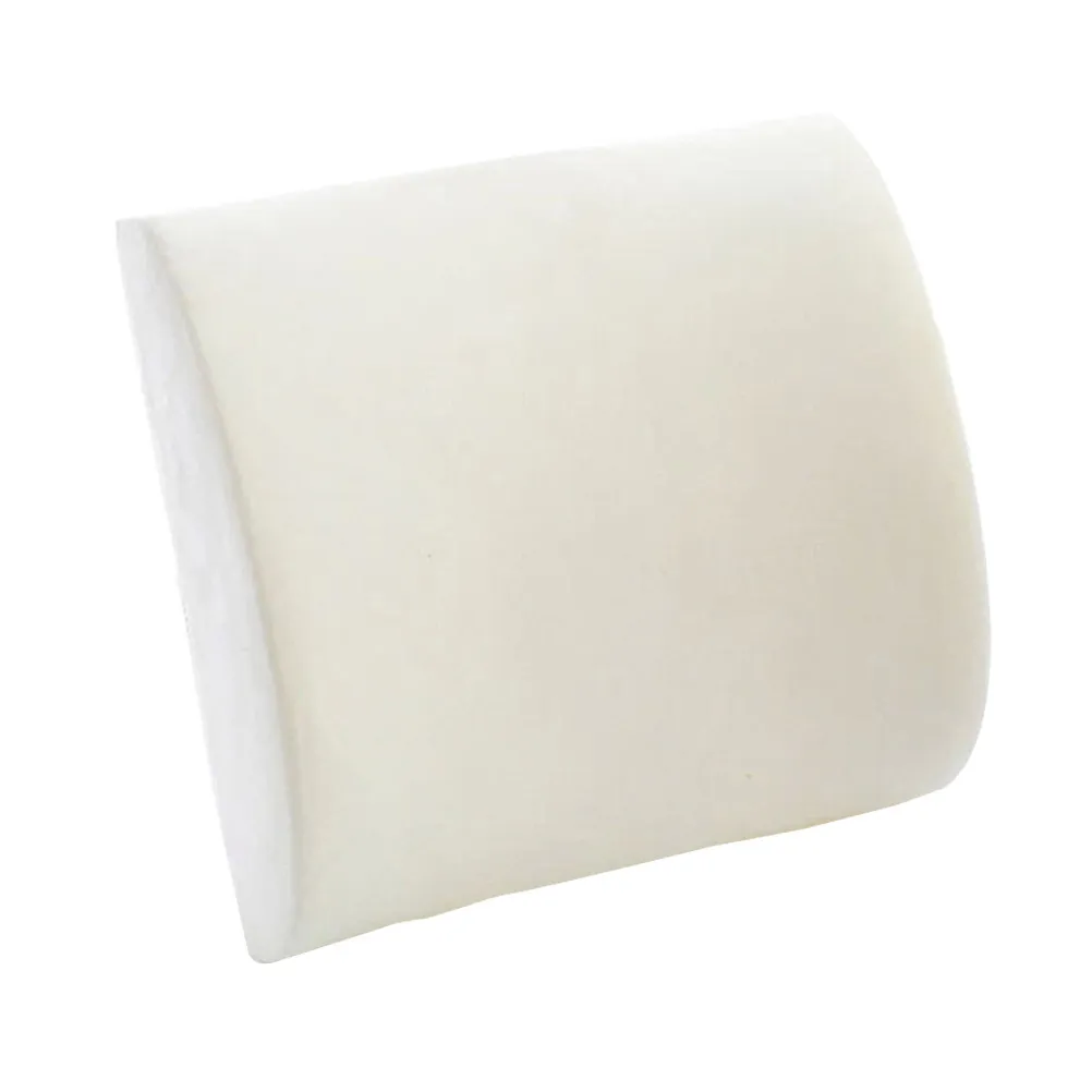 

Slow Rise Memory Foam Lumbar Support Cushion for Lower Back Pain Relief Car Travel Office Home Use Waist Pillow White