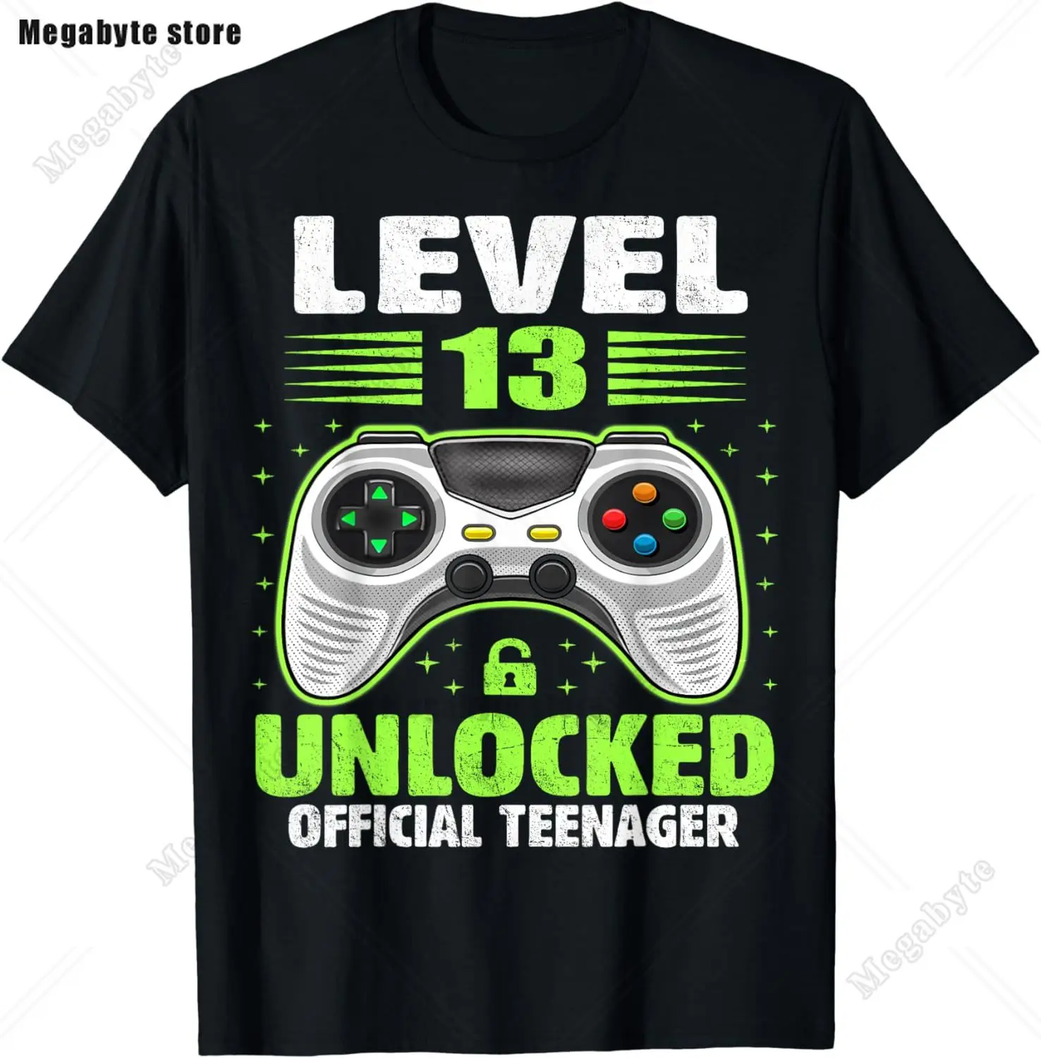 13th Birthday Game Level 13 Unlocked Official Teenager Gamer T-Shirt Men Women Soft Printed Clothing Streetwear Graphic T Shirts