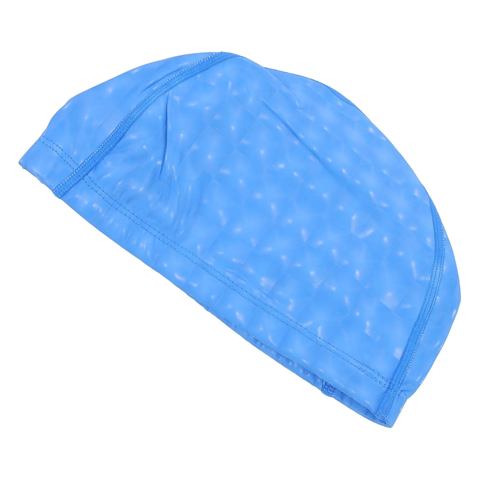 

Swim Caps Women Men Adult Hat Waterproof PU Coating Universal Outdoor Indoor Elastic Stretchable Ponytail Braid Bun Hair Ears