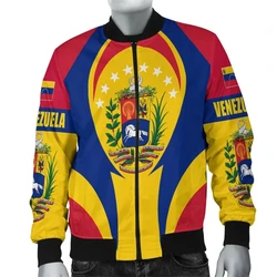 Venezuela Flag Map 3D Printed Jackets For Men Clothes Fashion Patriotic Tracksuit Casual Male Streetwear National Emblem Coat
