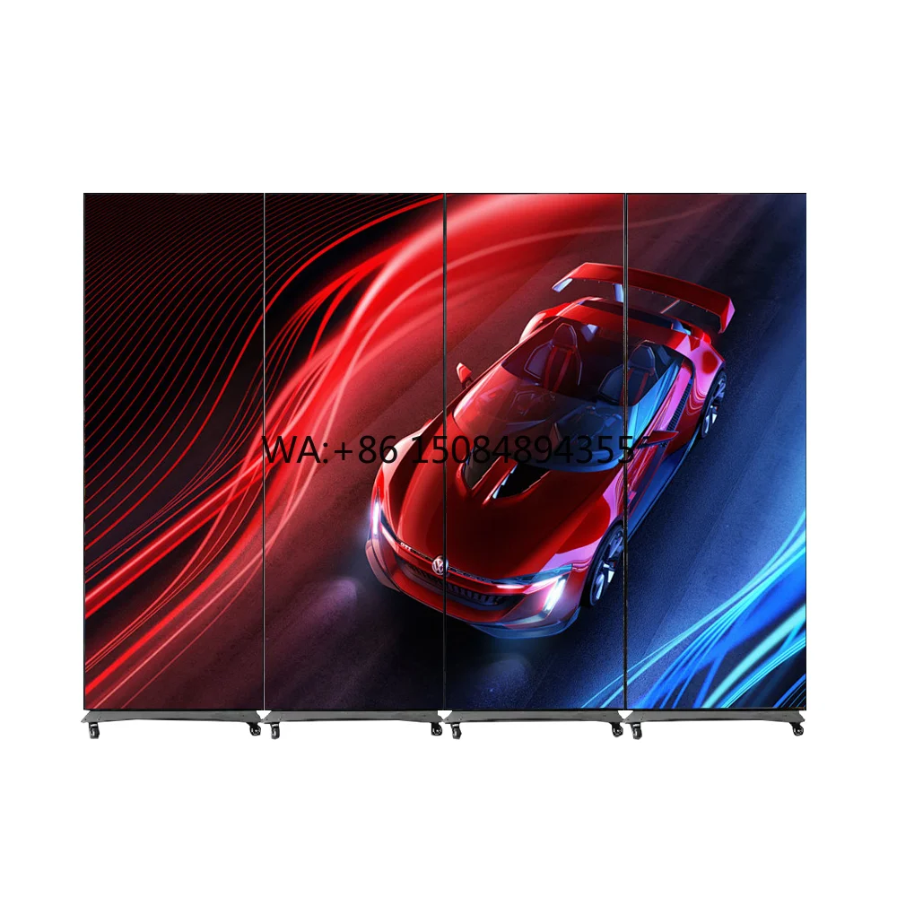 

LED Poster Smart Advertising Display Movable Portable LED Screen HD Display Wifi Control Digital High Brightness 10000cd 3840Hz