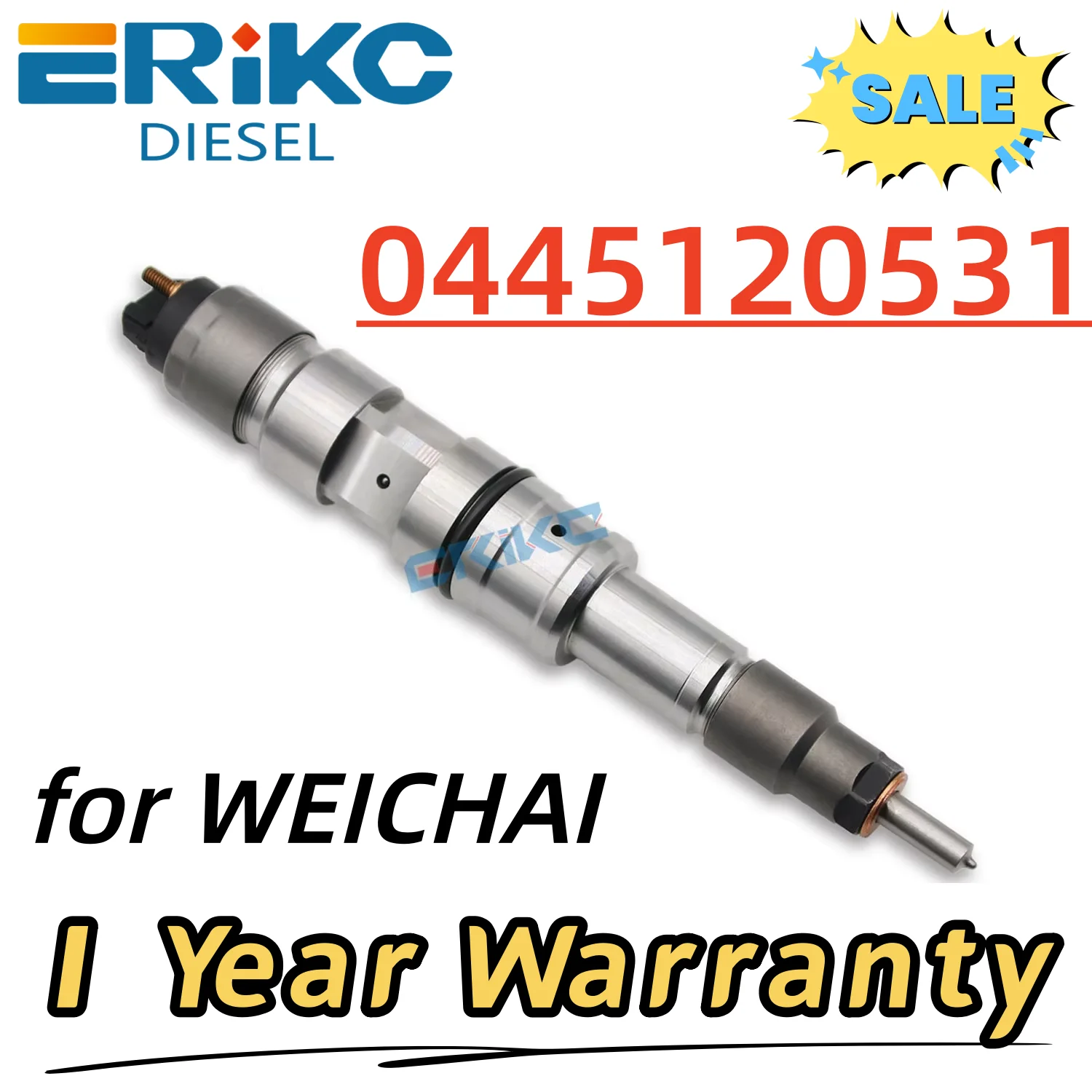 0445120531 Genuine Common Rail Injector 0 445 120 531 Diesel Fuel Nozzle Injector Sprayer 0445 120 531 for WEICHAI