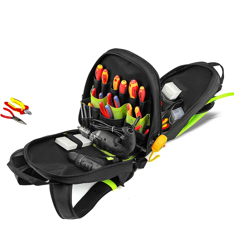 Jakah 42-Pockets Tool Backpack Heavy Duty Tool Organizer