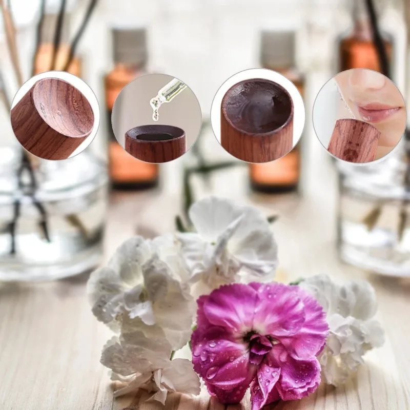 Wood Aroma Diffuser Car Home Air Freshener Essential Oil Wooden Fragrance for Office Bedroom Decoration