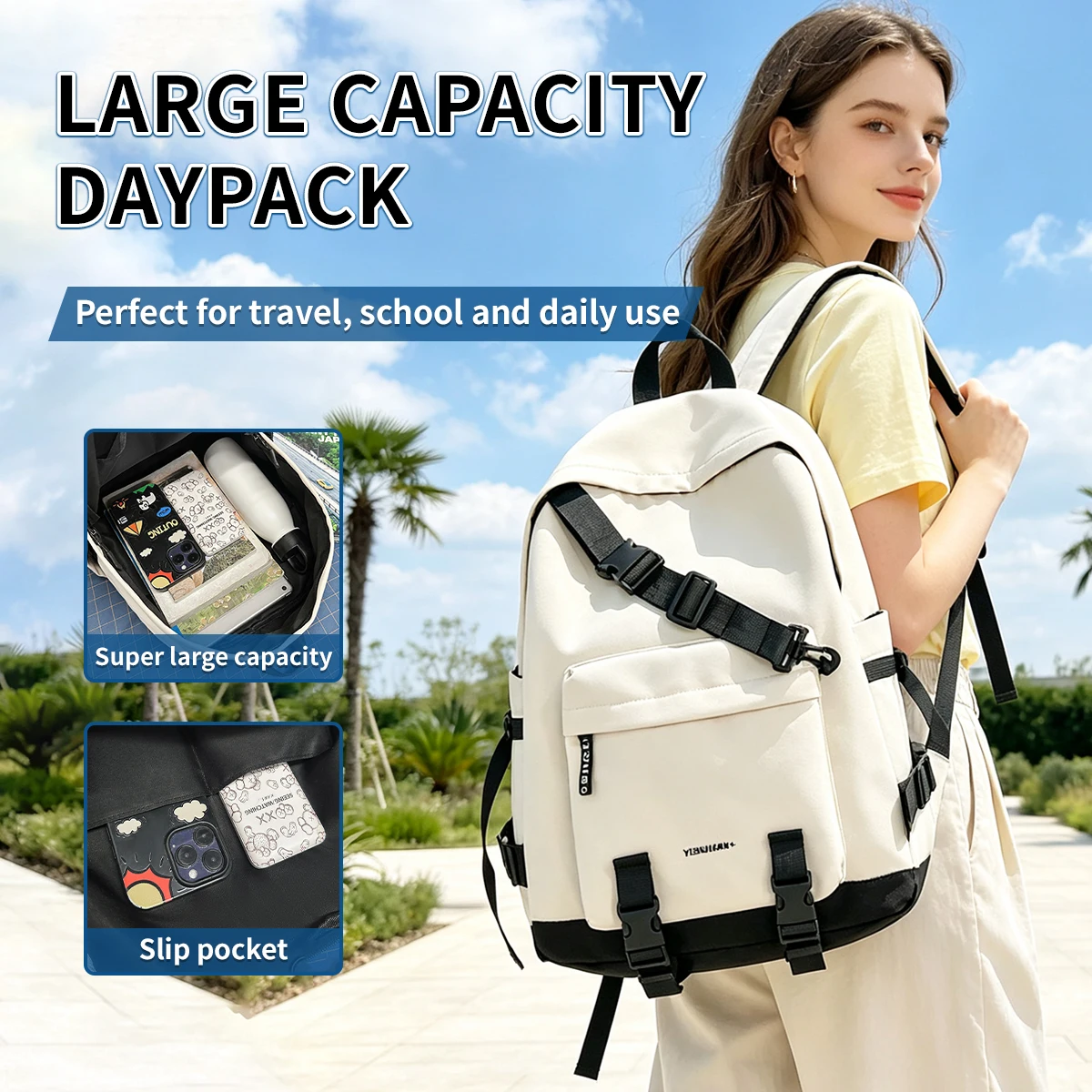 Middle School Student Backpacks for Girls, Large Capacity Backpacks Wholesale, High School and College Students' Stylish and Stain-Resistant Backpacks, Elementary School Boys' Backpacks