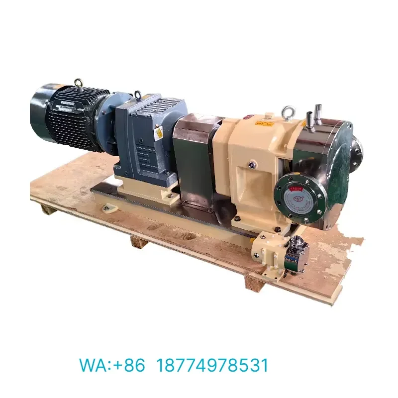For High Viscosity Liquid Conveying Cam Double Helix Rotary Lobe Pump Food Grade Stainless Steel 10bar Pressure