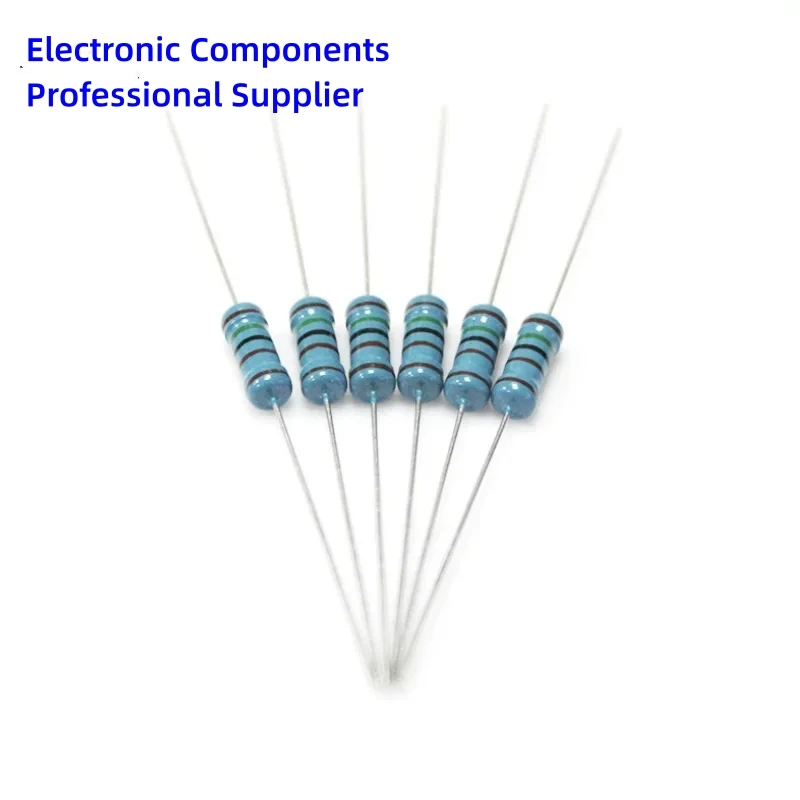 1W 금속 필름 저항기 5색 링 전력 저항기 0.1~1M 2 4.7 10R 47 100 220 360 470 1K 2.2K 10K 22K 4.7K 100K Ohm 20개