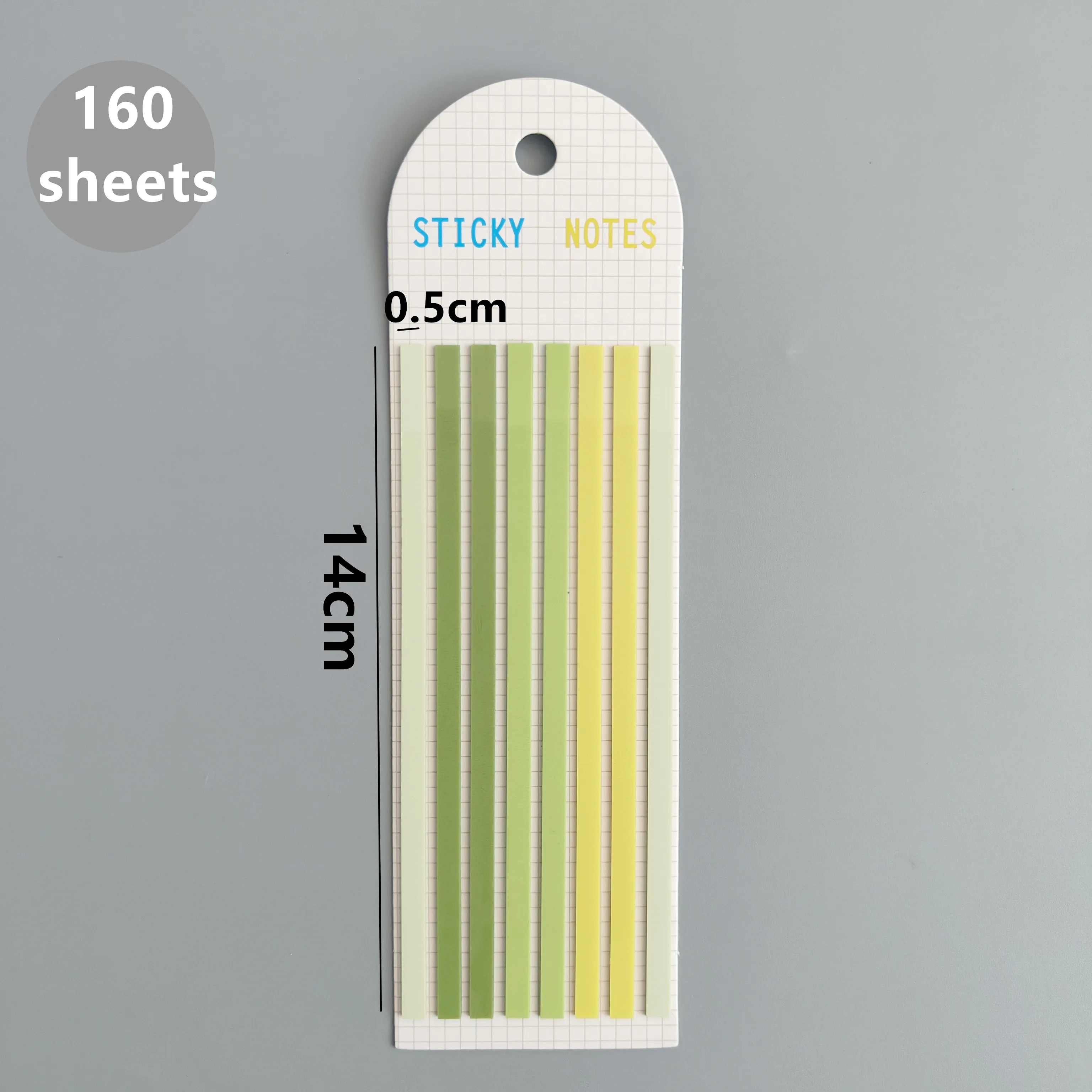 160 Blatt transparente Haft notizen selbst klebende Lese anmerkung für Bücher Notizblock Lesezeichen Notizblock Index Tabs – Detail 10