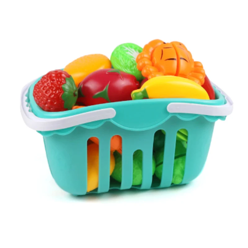 10PC /Set Plastic Kitchen Toy Fruit Vegetable Cutting Kids Pretend Play Toy Educational Cook Cosplay Kitchen Toys