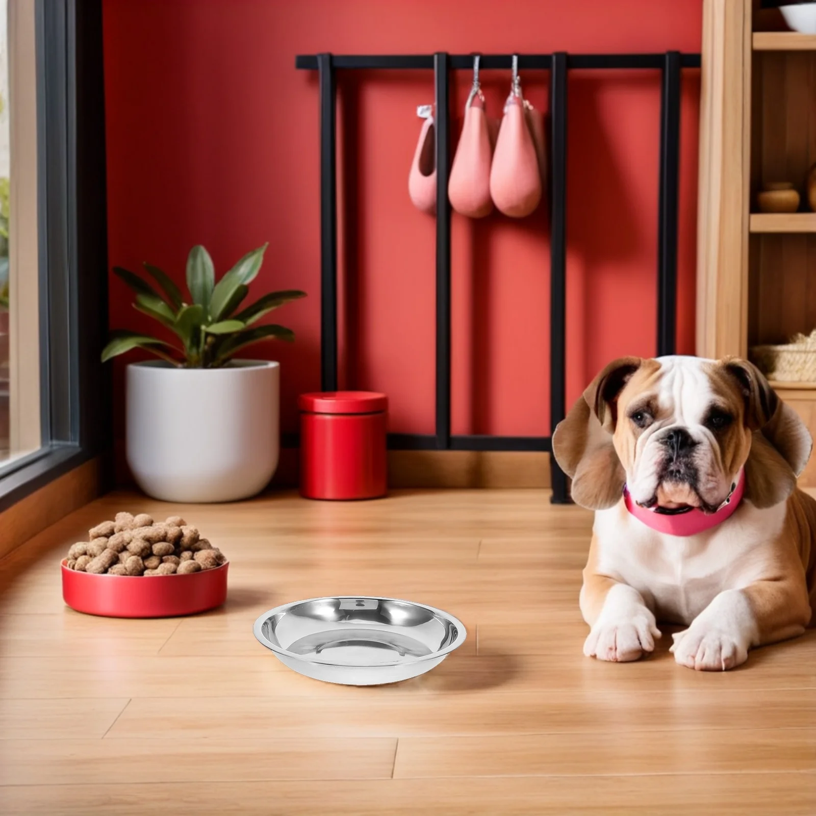 

10pcs Stainless Steel Pet Bowls 6.8'' Shallow Flat For Cats Small Dogs Kitten Food Water Bowl Durable Metal Feeding Dish Dog Cat