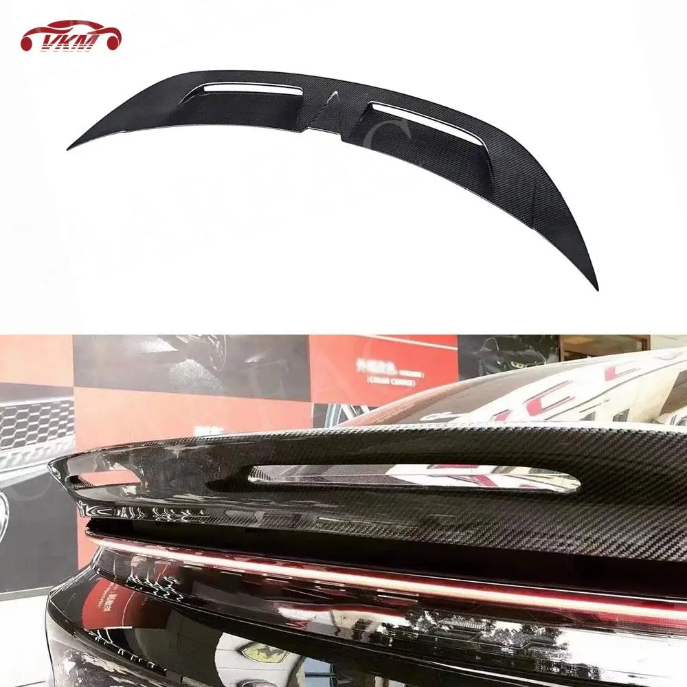 

Carbon Fiber Rear Lip Spoiler for Porsche Taycan 2019+ Rear Trunk Lip Wing Duck Spoiler Car Styling